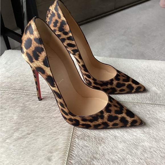 Christian Louboutin Shoes - Christian Louboutin So Kate Satin Leo 120 pumps sz 40